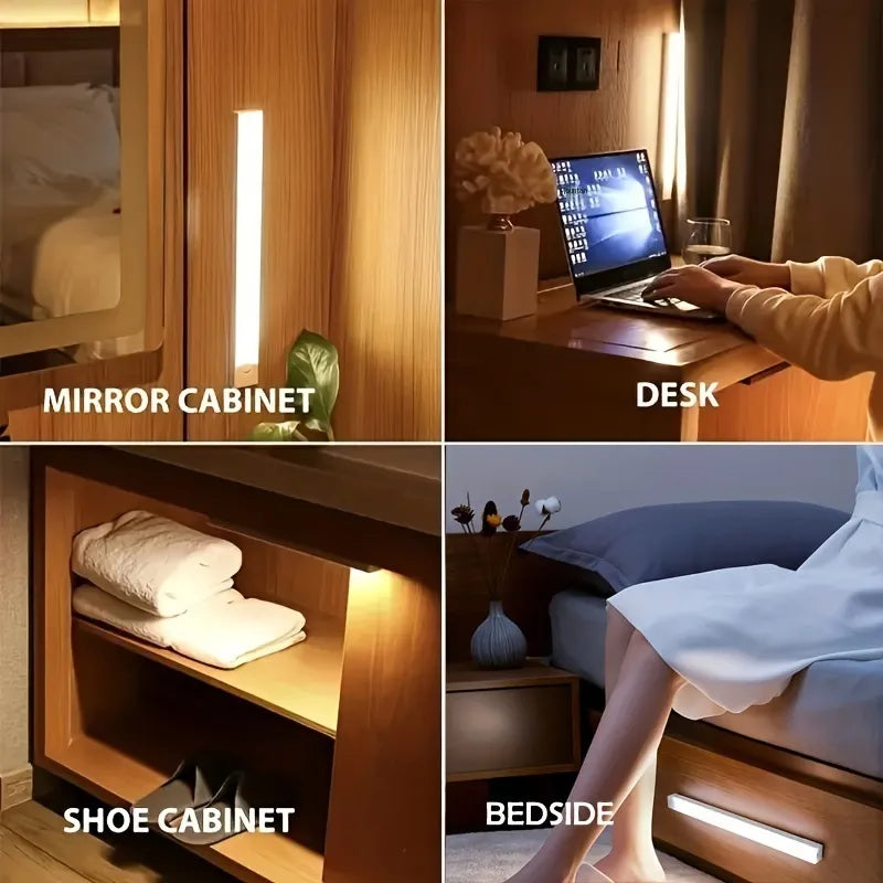 Luz LED Inteligente con Sensor de Movimiento - Recargable USB NovaGlow"